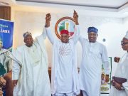 GANDUJE RECEIVES SENATOR NED NWOKO INTO APC