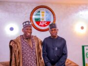 The National Chairman of the All Progressives Congress (APC), received in a courtesy visit, Minister of State for Housing and Urban Development,