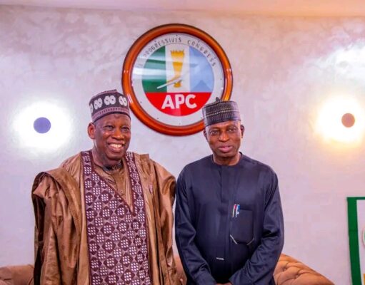 The National Chairman of the All Progressives Congress (APC), received in a courtesy visit, Minister of State for Housing and Urban Development,