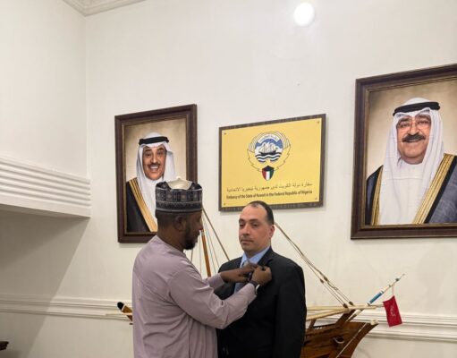 Thursday 08/05/2025 I was at the Kuwait Embassy where I had a productive meeting with His Excellency Ambassador Salem Al-Muzain at the Embassy.