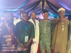 Today, the APC Bayelsa State Non-Indigenes South West Bloc, ably led by my humble self, Ogunjimi Akin Isaac, the Eleyi 1 of Yenagoa, alongside our Non-Indigenes General Secretary, Comrade Oluwafemi Mayowa, and our Bloc Secretary, Mr. Awoniyi Emmanuel, met with our capacity National Secretary, Senator Ajibola Basiru.