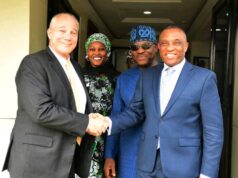 The Executive Commissioner (Corporate Services) of the Federal Competition and Consumer Protection Commission (FCCPC), Hajiya Ummusalama Isyaka Rabi’u, today welcomed the Deputy Economic Counsellor of the United States Embassy, Mr. Joseph Giblin, to the Commission’s headquarters in Asokoro, Abuja.