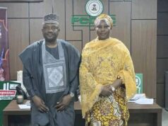 The Executive Commissioner, Corporate Services, FCCPC, Hajiya Ummusalama Isyaka Rabiโu, received a courtesy visit from Hamza Ibrahim Baba, Coordinator of the Government Enterprise and Empowerment Programme (GEEP).