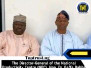 The Director-General of the National Productivity Centre (NPC), Hon. Dr. Baffa Babba Dan’agundi, NIM, received a special courtesy visit from the newly appointed General Manager of Radio Nigeria Pyramid FM (103.5 FM), Alhaji Garba Ubale Danbatta.