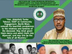 🕊️ CONDOLENCE MESSAGE | 19 January 2026